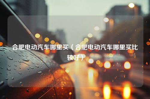 合肥电动汽车哪里买（合肥电动汽车哪里买比较好）